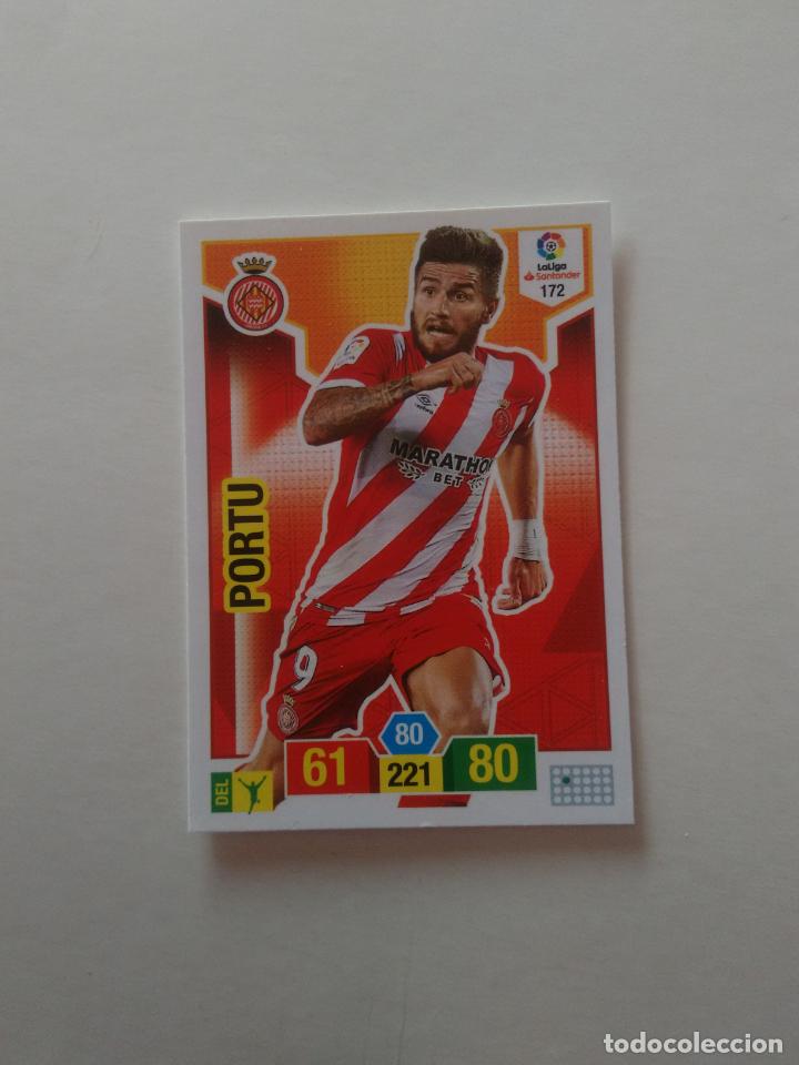 Collezionismo sportivo: 172 PORTU GIRONA CROMO TARJETA ADRENALYN PANINI LIGA FUTBOL 2018-2019 18-19