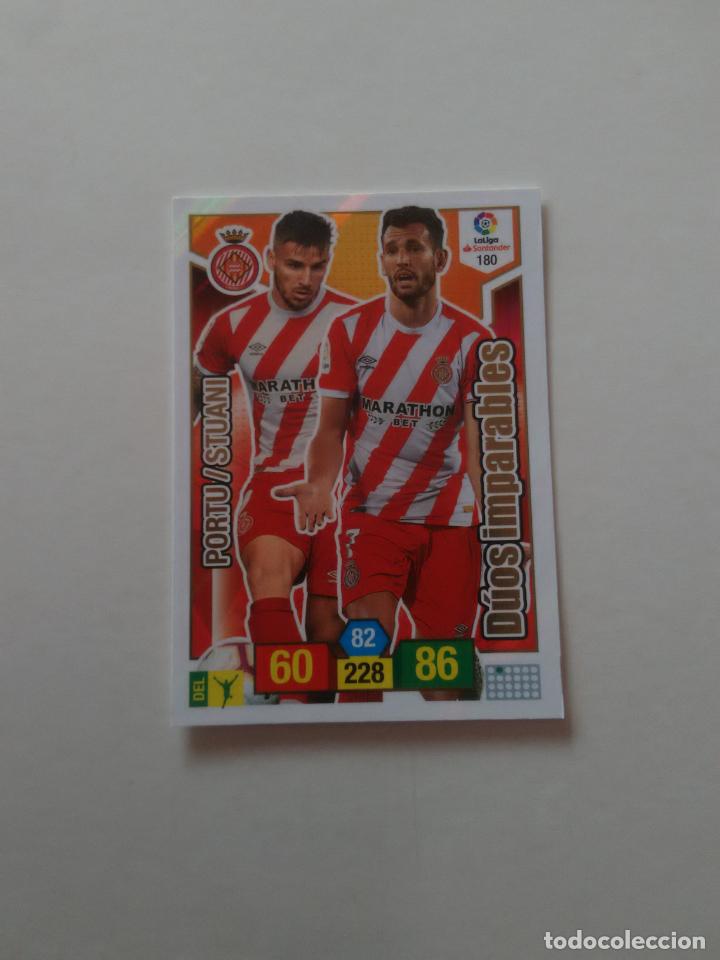 Collezionismo sportivo: 180 STUANI PORTU GIRONA CROMO TARJETA ADRENALYN PANINI LIGA FUTBOL 2018-2019 18-19