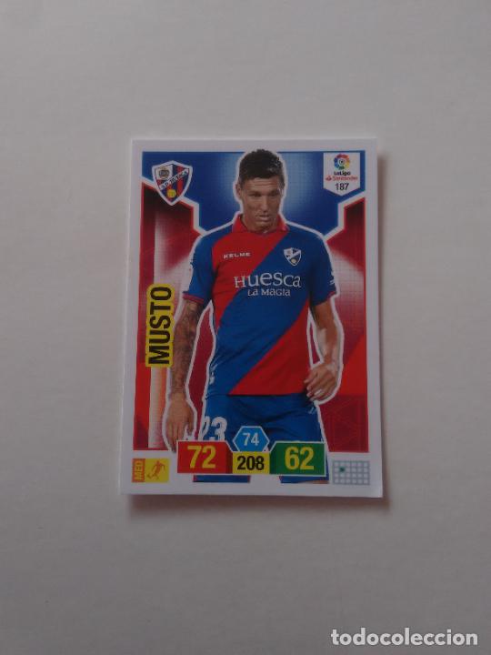 Collezionismo sportivo: 187 MUSTO HUESCA CROMO TARJETA ADRENALYN PANINI LIGA FUTBOL 2018-2019 18-19