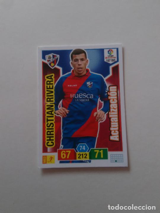 Collezionismo sportivo: 187 BIS CHRISTIAN RIVERA FICHAJE HUESCA CROMO TARJETA ADRENALYN PANINI LIGA FUTBOL 2018-2019 18-19