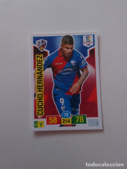 Collezionismo sportivo: 190 CUCHO HERN&Aacute;NDEZ HUESCA CROMO TARJETA ADRENALYN PANINI LIGA FUTBOL 2018-2019 18-19