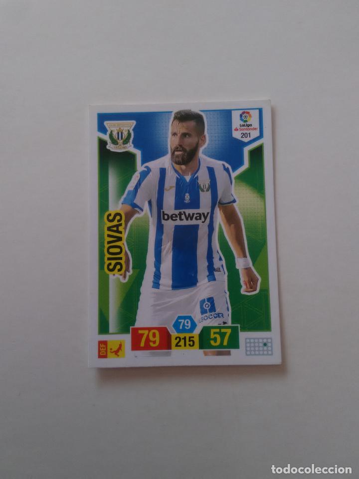 Collezionismo sportivo: 201 SIOVAS LEGAN&Eacute;S CROMO TARJETA ADRENALYN PANINI LIGA FUTBOL 2018-2019 18-19