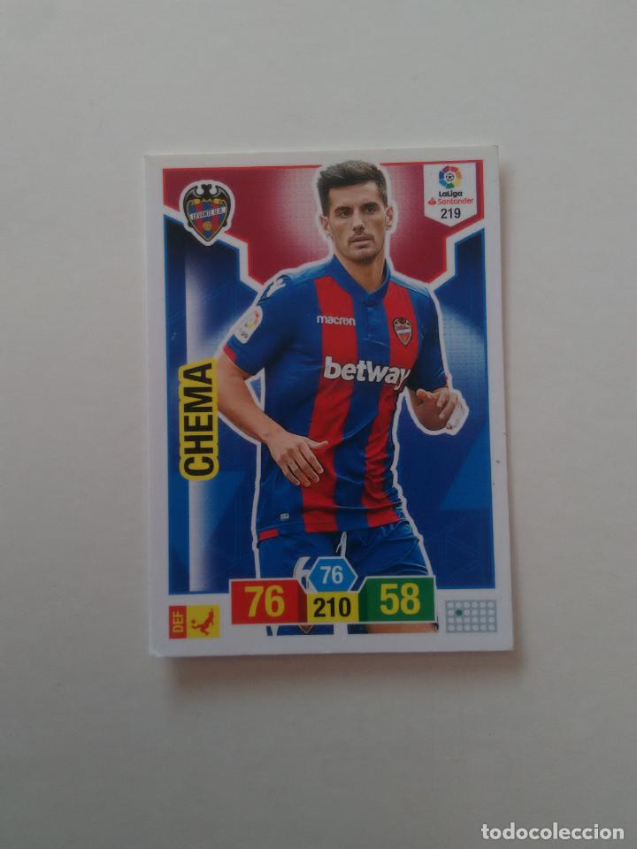 Collectionnisme sportif: 219 CHEMA LEVANTE CROMO TARJETA ADRENALYN PANINI LIGA FUTBOL 2018-2019 18-19