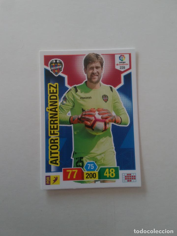Collectionnisme sportif: 228 AITOR FERN&Aacute;NDEZ LEVANTE CROMO TARJETA ADRENALYN PANINI LIGA FUTBOL 2018-2019 18-19