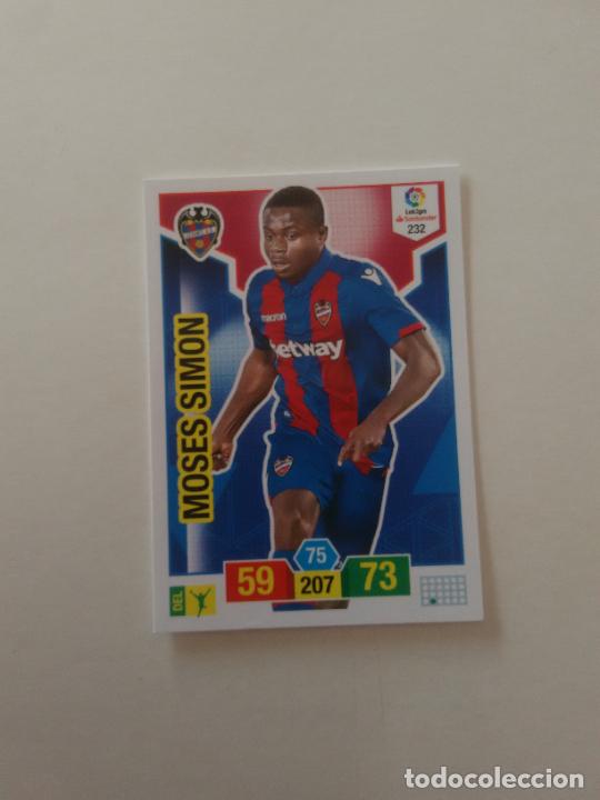 Collectionnisme sportif: 232 MOSES SIMON LEVANTE CROMO TARJETA ADRENALYN PANINI LIGA FUTBOL 2018-2019 18-19