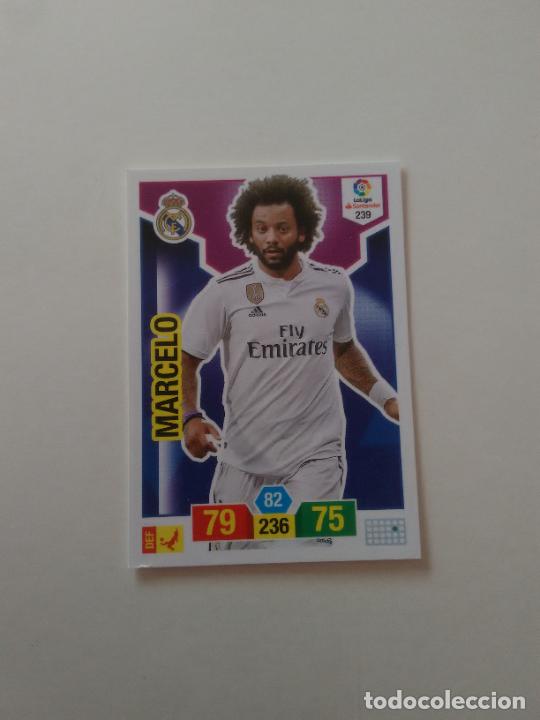 Collectionnisme sportif: 239 MARCELO REAL MADRID CROMO TARJETA ADRENALYN PANINI LIGA FUTBOL 2018-2019 18-19