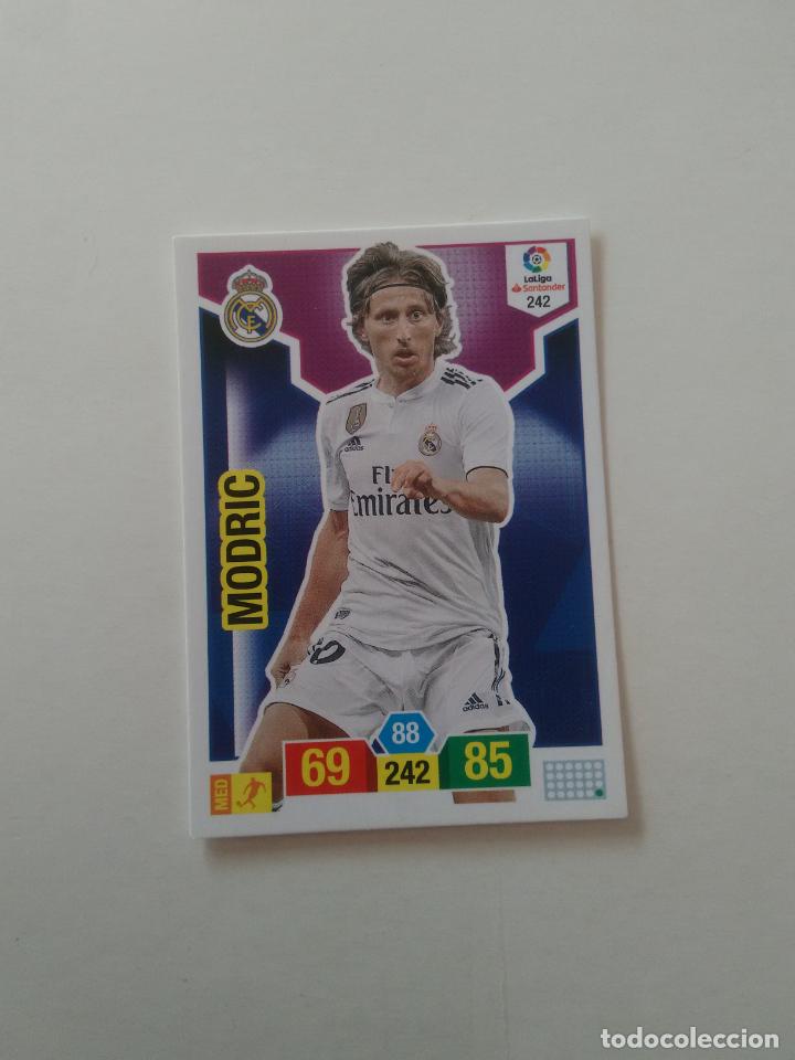 Collectionnisme sportif: 242 MODRIC REAL MADRID CROMO TARJETA ADRENALYN PANINI LIGA FUTBOL 2018-2019 18-19