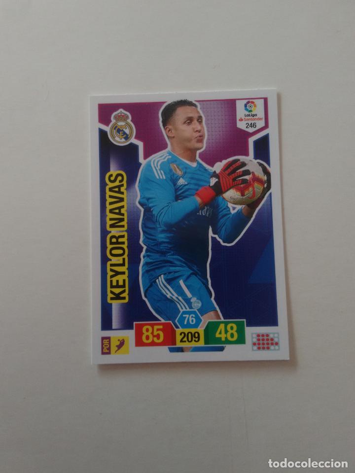 Collectionnisme sportif: 246 KEYLOR NAVAS REAL MADRID CROMO TARJETA ADRENALYN PANINI LIGA FUTBOL 2018-2019 18-19