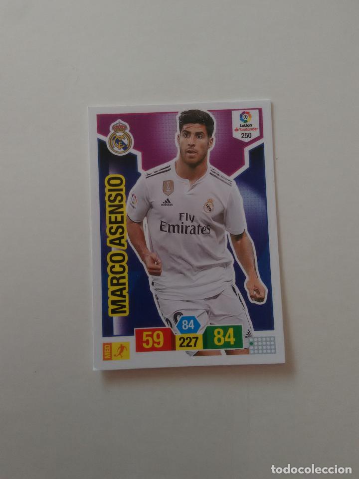 Collectionnisme sportif: 250 MARCO ASENSIO REAL MADRID CROMO TARJETA ADRENALYN PANINI LIGA FUTBOL 2018-2019 18-19