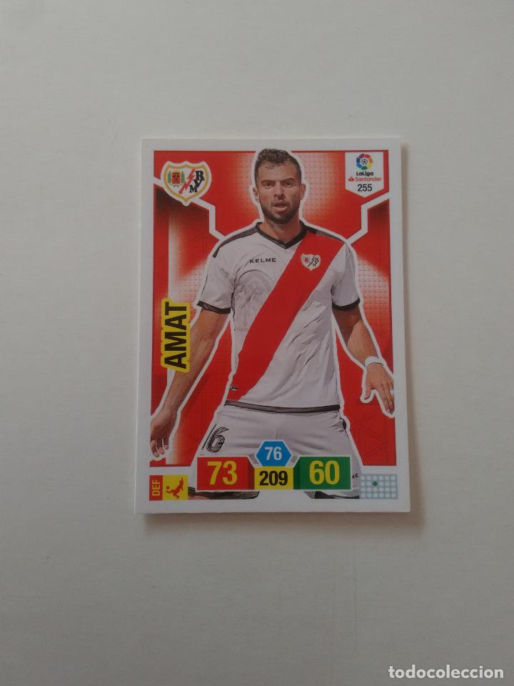 Collectionnisme sportif: 255 AMAT RAYO VALLECANO CROMO TARJETA ADRENALYN PANINI LIGA FUTBOL 2018-2019 18-19