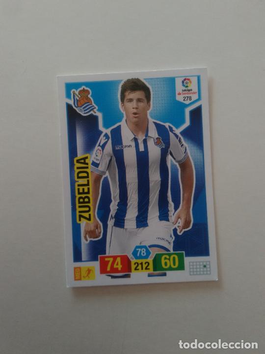 Collectionnisme sportif: 278 ZUBELDIA REAL SOCIEDAD CROMO TARJETA ADRENALYN PANINI LIGA FUTBOL 2018-2019 18-19