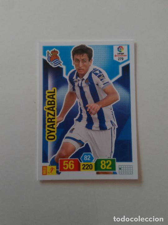 Collectionnisme sportif: 279 OYARZ&Aacute;BAL REAL SOCIEDAD CROMO TARJETA ADRENALYN PANINI LIGA FUTBOL 2018-2019 18-19