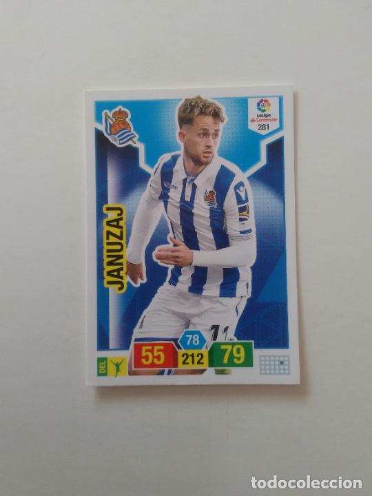 Collectionnisme sportif: 281 JANUZAJ REAL SOCIEDAD CROMO TARJETA ADRENALYN PANINI LIGA FUTBOL 2018-2019 18-19