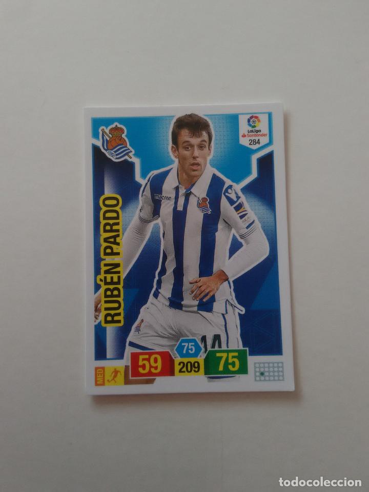 Collectionnisme sportif: 284 RUB&Eacute;N PARDO REAL SOCIEDAD CROMO TARJETA ADRENALYN PANINI LIGA FUTBOL 2018-2019 18-19