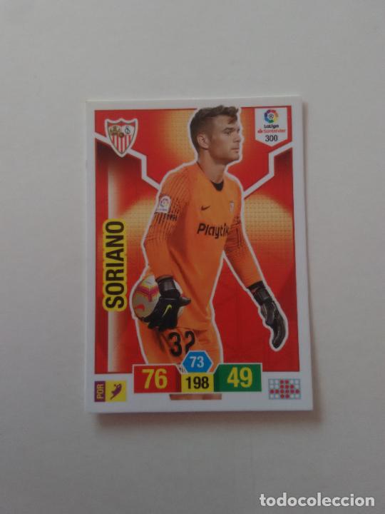 Collectionnisme sportif: 300 SORIANO SEVILLA CROMO TARJETA ADRENALYN PANINI LIGA FUTBOL 2018-2019 18-19
