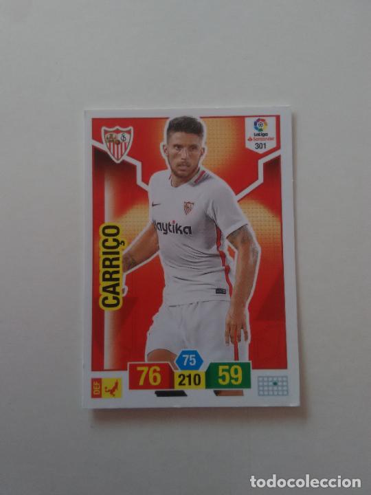 Collectionnisme sportif: 301 CARRI&Ccedil;O SEVILLA CROMO TARJETA ADRENALYN PANINI LIGA FUTBOL 2018-2019 18-19
