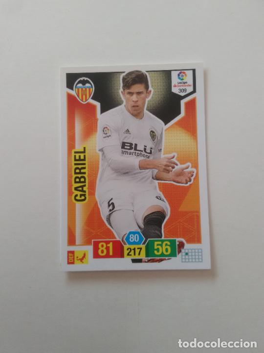 Collectionnisme sportif: 309 GABRIEL VALENCIA CROMO TARJETA ADRENALYN PANINI LIGA FUTBOL 2018-2019 18-19