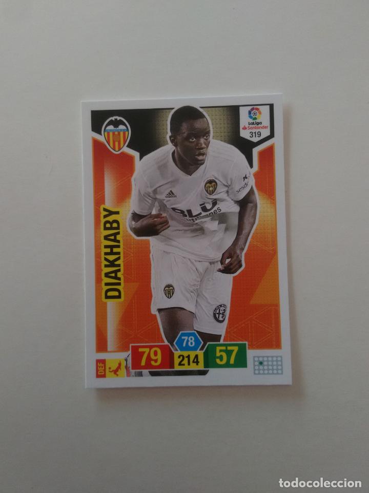 Collectionnisme sportif: 319 DIAKHABY VALENCIA CROMO TARJETA ADRENALYN PANINI LIGA FUTBOL 2018-2019 18-19