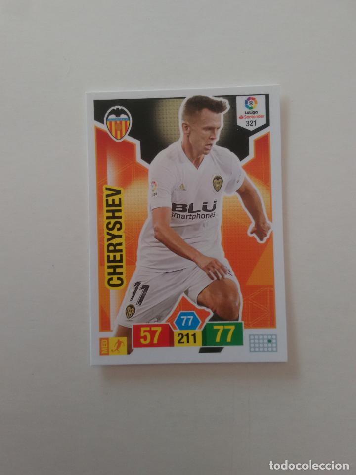 Collectionnisme sportif: 321 CHERYSHEV VALENCIA CROMO TARJETA ADRENALYN PANINI LIGA FUTBOL 2018-2019 18-19