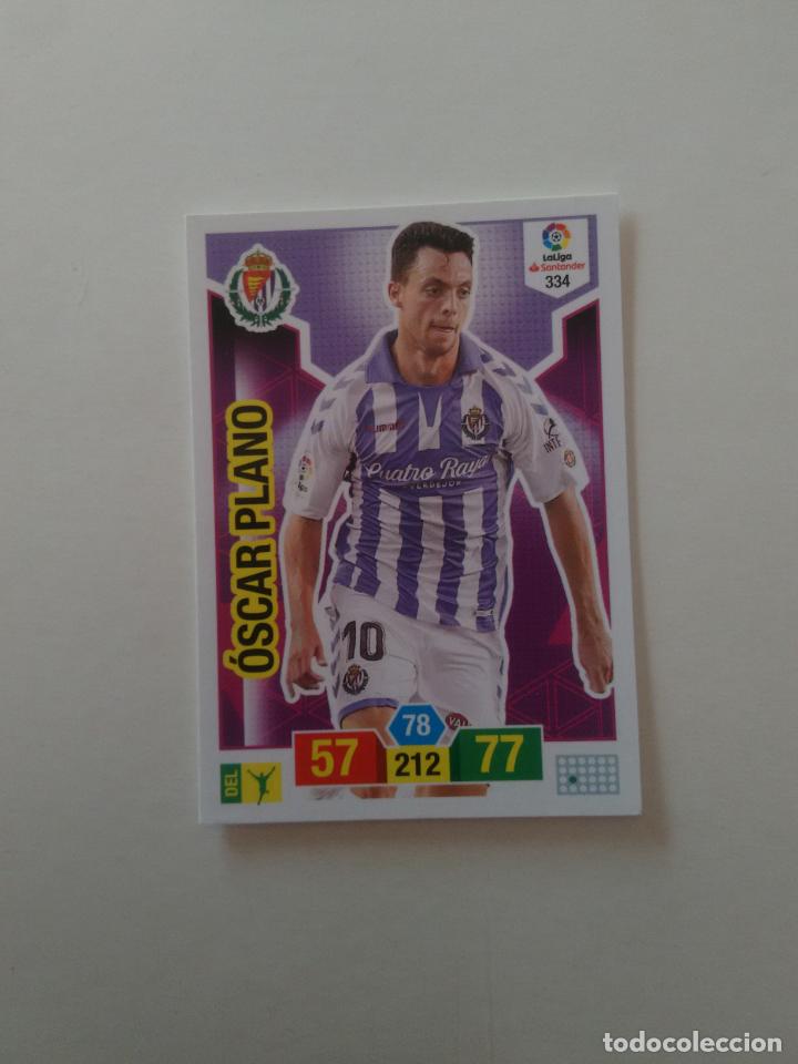 Collectionnisme sportif: 334 &Oacute;SCAR PLANO VALLADOLID CROMO TARJETA ADRENALYN PANINI LIGA FUTBOL 2018-2019 18-19