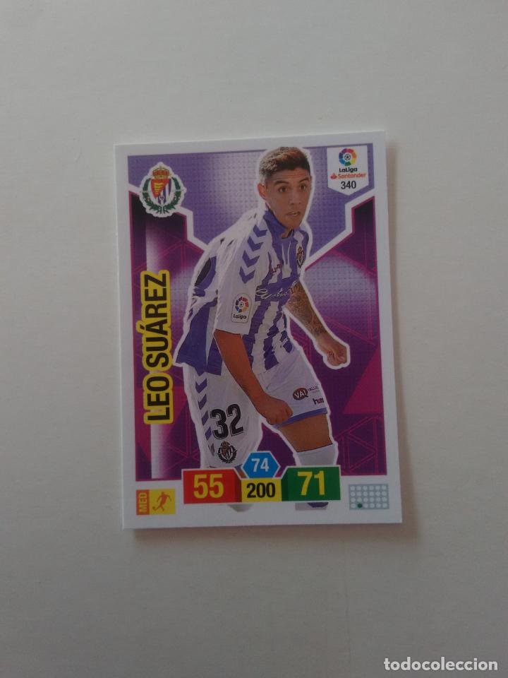 Collectionnisme sportif: 340 LEO SU&Aacute;REZ VALLADOLID CROMO TARJETA ADRENALYN PANINI LIGA FUTBOL 2018-2019 18-19
