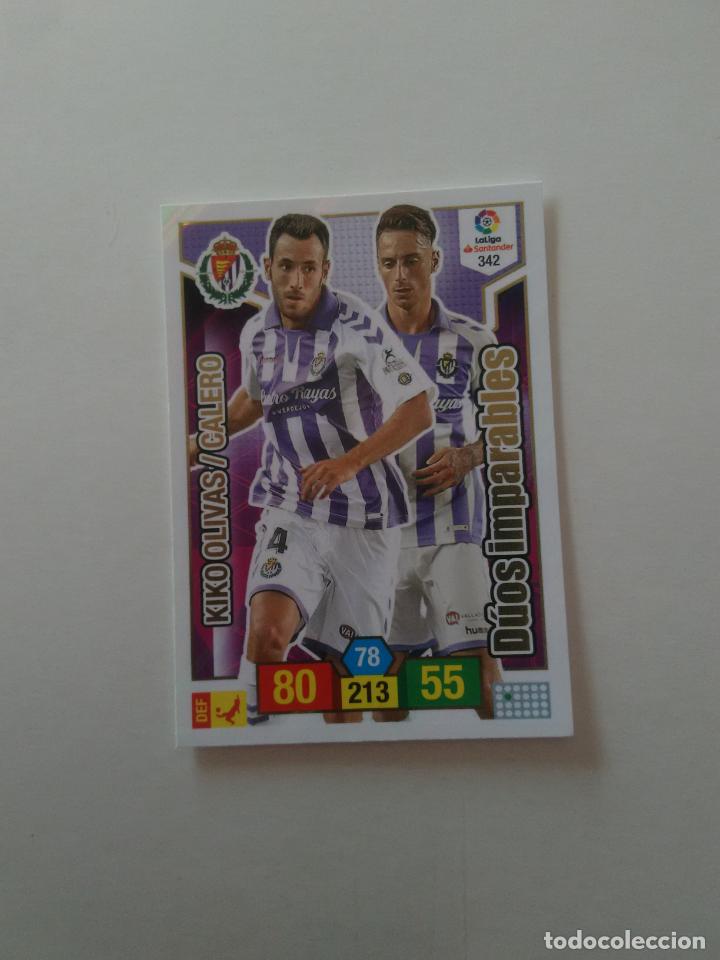 Collectionnisme sportif: 342 KIKO OLIVAS CALERO VALLADOLID CROMO TARJETA ADRENALYN PANINI LIGA FUTBOL 2018-2019 18-19