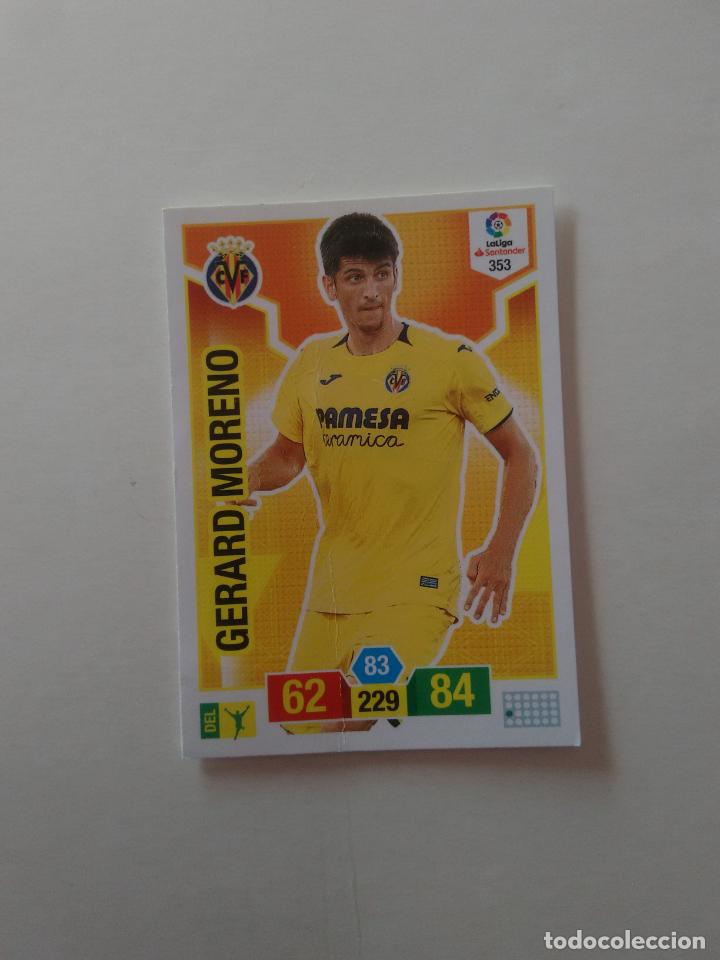 Collectionnisme sportif: 353 GERARD MORENO VILLARREAL CROMO TARJETA ADRENALYN PANINI LIGA FUTBOL 2018-2019 18-19