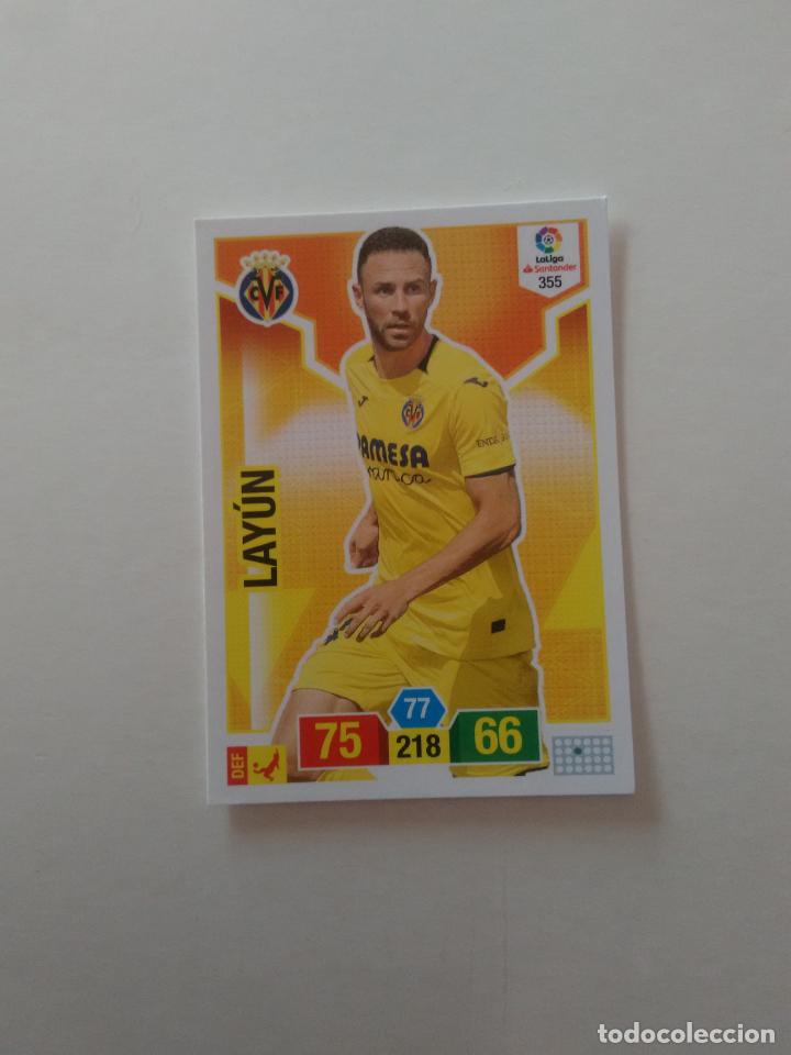 Collectionnisme sportif: 355 LAY&Uacute;N VILLARREAL CROMO TARJETA ADRENALYN PANINI LIGA FUTBOL 2018-2019 18-19