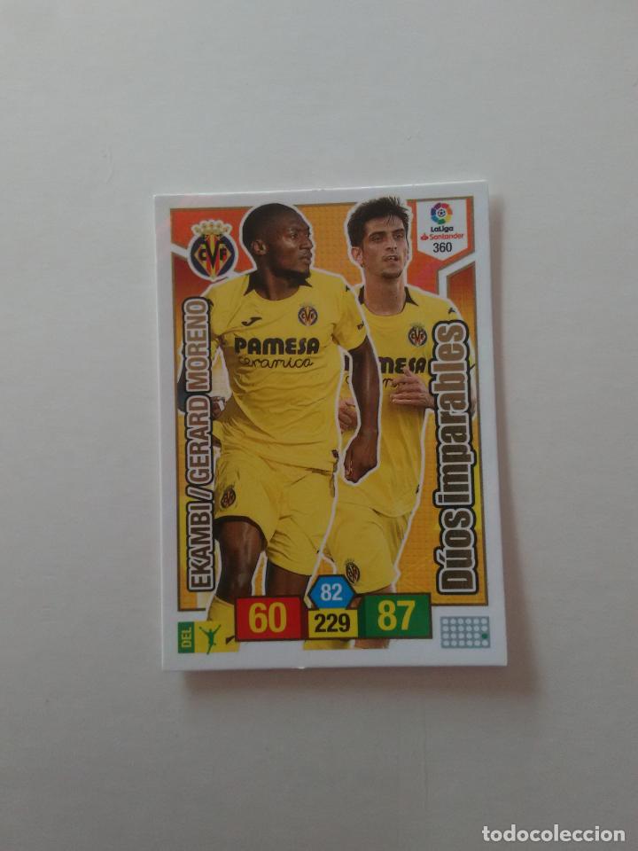 Collectionnisme sportif: 360 EKAMBI GERARD MORENO VILLARREAL CROMO TARJETA ADRENALYN PANINI LIGA FUTBOL 2018-2019 18-19