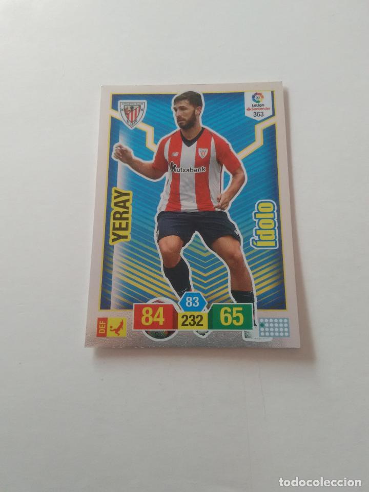 Collectionnisme sportif: 363 YERAY ATHLETIC CLUB BILBAO &Iacute;DOLO CROMO TARJETA ADRENALYN PANINI LIGA FUTBOL 2018-2019 18-19