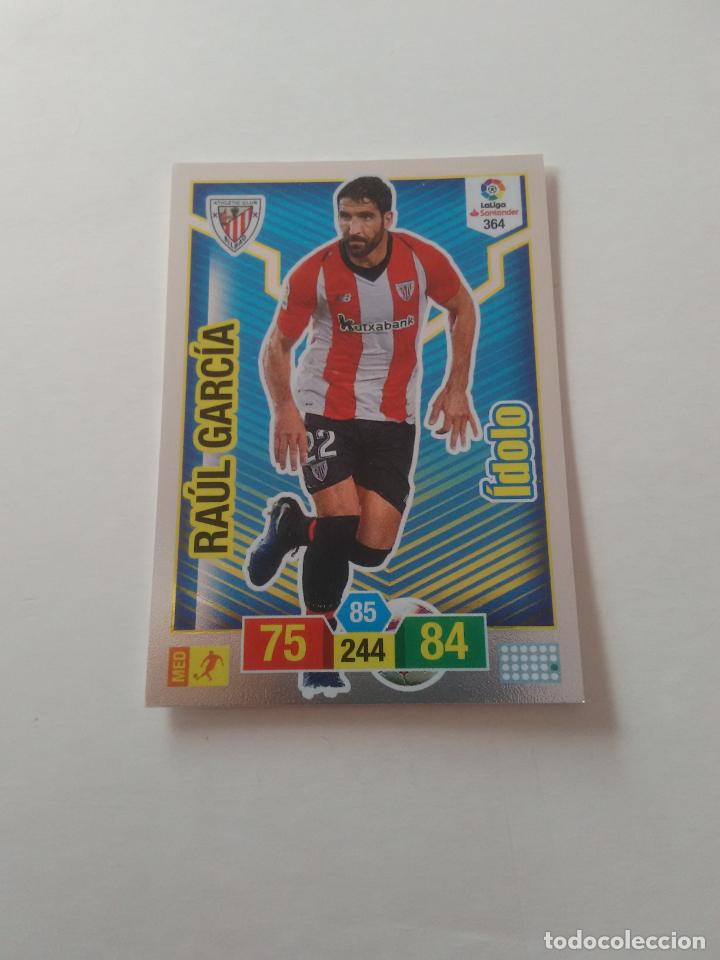 Collectionnisme sportif: 364 RA&Uacute;L GARC&Iacute;A ATHLETIC BILBAO &Iacute;DOLO CROMO TARJETA ADRENALYN PANINI LIGA FUTBOL 2018-2019 18-19