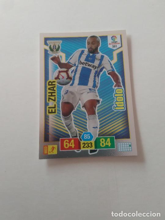 Collectionnisme sportif: 381 EL ZHAR LEGAN&Eacute;S &Iacute;DOLO CROMO TARJETA ADRENALYN PANINI LIGA FUTBOL 2018-2019 18-19
