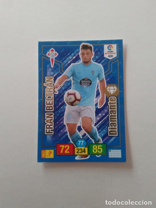 Collectionnisme sportif: 408 FRAN BELTRAN DIAMANTE CELTA VIGO CROMO TARJETA ADRENALYN PANINI LIGA FUTBOL 2018-2019 18-19