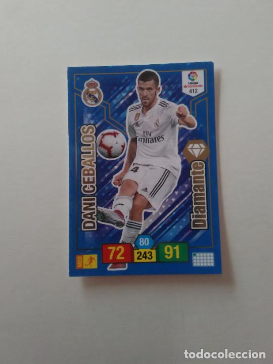 Collectionnisme sportif: 412 DANI CEBALLOS REAL MADRID DIAMANTE CROMO TARJETA ADRENALYN PANINI LIGA FUTBOL 2018-2019 18-19