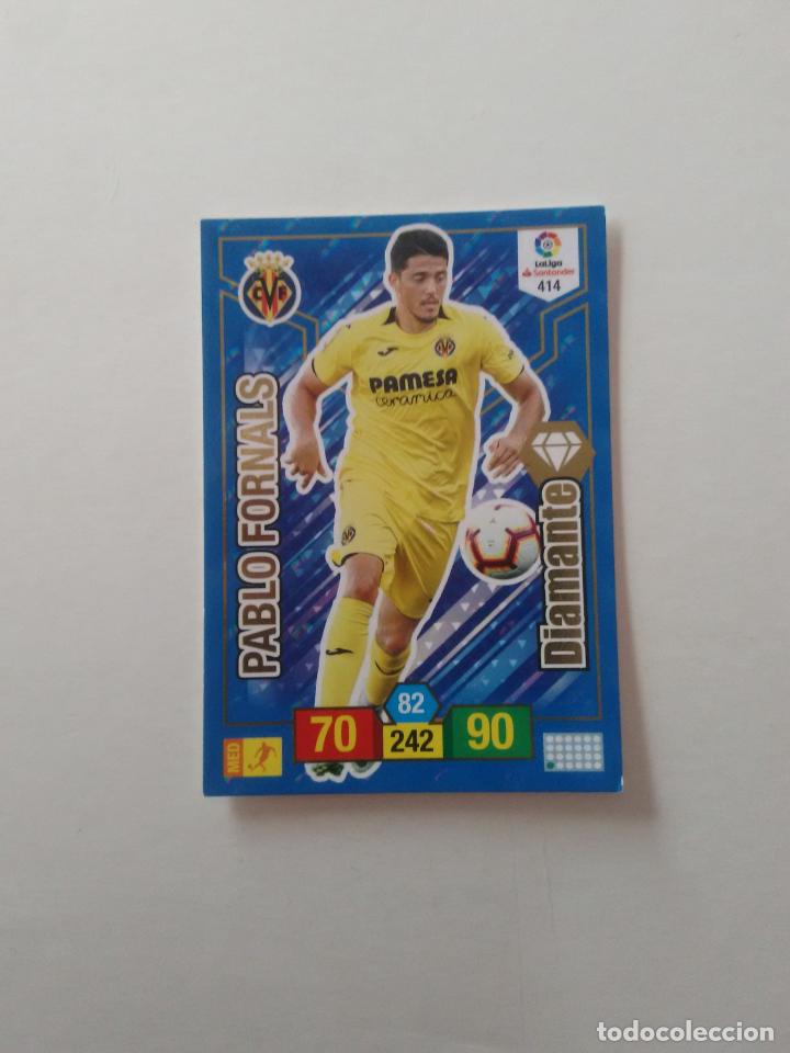 Collectionnisme sportif: 414 PABLO FORNALS VILLARREAL DIAMANTE CROMO TARJETA ADRENALYN PANINI LIGA FUTBOL 2018-2019 18-19
