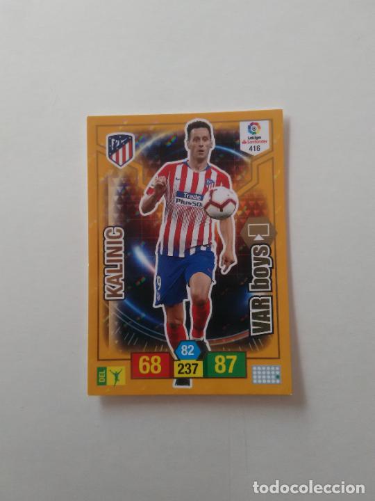 Collectionnisme sportif: 416 KALINIC ATL&Eacute;TICO MADRID VAR BOYS CROMO TARJETA ADRENALYN PANINI LIGA FUTBOL 2018-2019 18-19