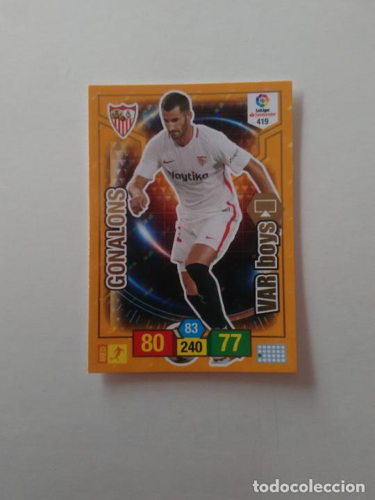 Collectionnisme sportif: 419 GONALONS SEVILLA VAR BOYS CROMO TARJETA ADRENALYN PANINI LIGA FUTBOL 2018-2019 18-19
