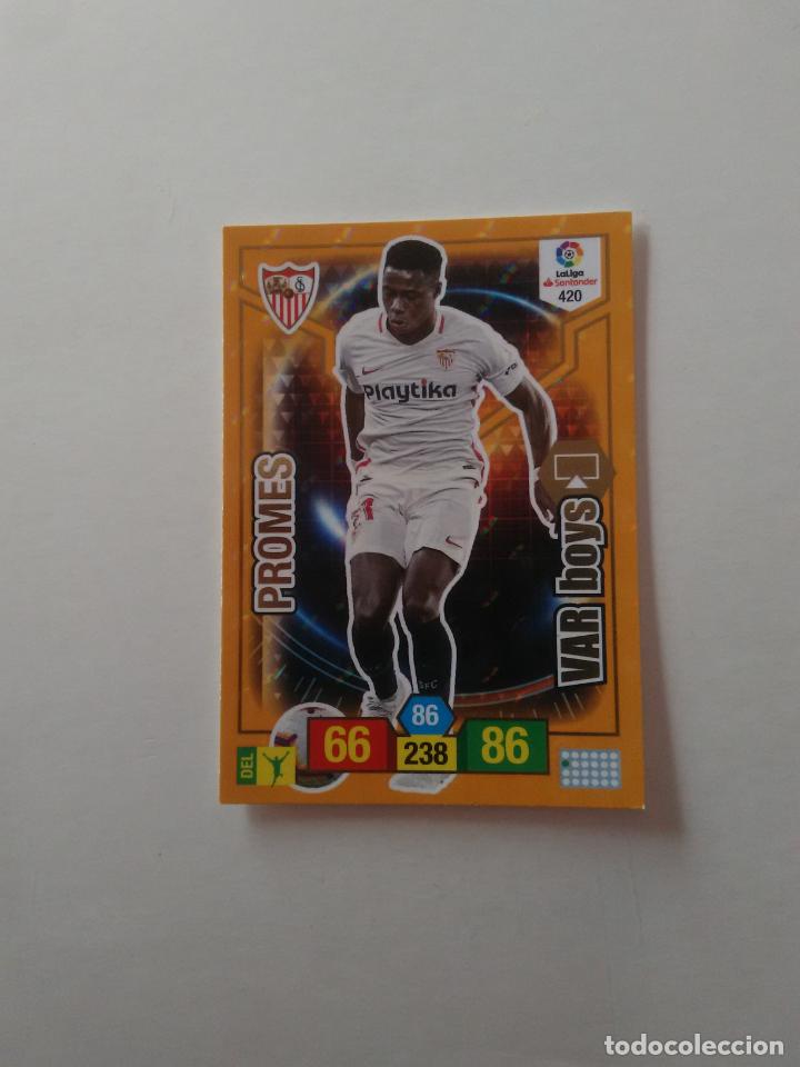 Collectionnisme sportif: 420 PROMES SEVILLA VAR BOYS CROMO TARJETA ADRENALYN PANINI LIGA FUTBOL 2018-2019 18-19