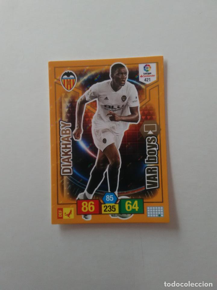 Collectionnisme sportif: 421 DIAKHABY VALENCIA VAR BOYS CROMO TARJETA ADRENALYN PANINI LIGA FUTBOL 2018-2019 18-19
