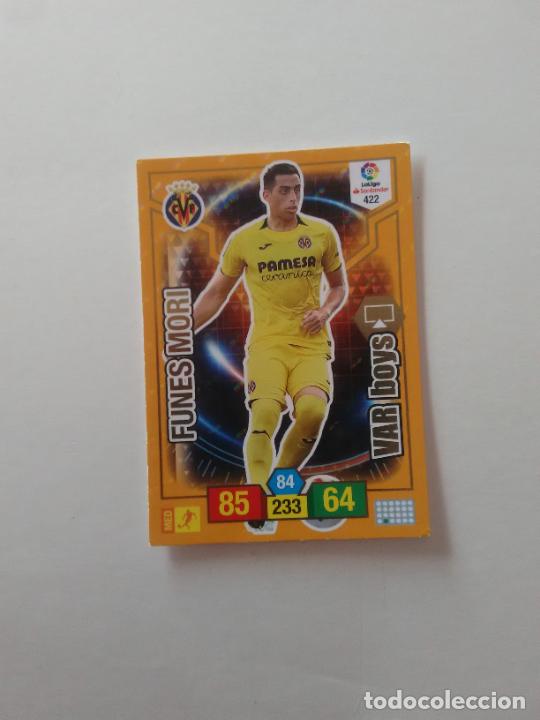 Collectionnisme sportif: 422 FUNES MORI VILLARREAL VAR BOYS CROMO TARJETA ADRENALYN PANINI LIGA FUTBOL 2018-2019 18-19