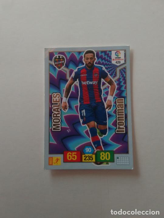 Collectionnisme sportif: 429 MORALES LEVANTE IROMAN CROMO TARJETA ADRENALYN PANINI LIGA FUTBOL 2018-2019 18-19