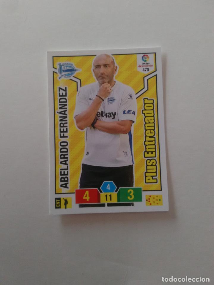 Collectionnisme sportif: 470 ABELARDO ALAVES PLUS ENTRENADOR CROMO ADRENALYN LIGA FUTBOL PANINI 2018-2019 18-19