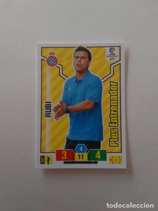 Collectionnisme sportif: 477 RUBI ESPA&Ntilde;OL ESPANYOL PLUS ENTRENADOR CROMO ADRENALYN LIGA FUTBOL PANINI 2018-2019 18-19