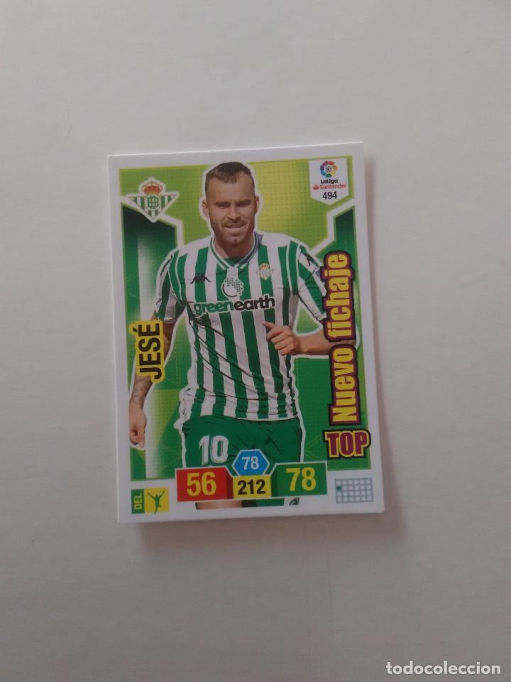 Collectionnisme sportif: 494 JES&Eacute; BETIS TOP NUEVO FICHAJE CROMO ADRENALYN LIGA FUTBOL PANINI 2018-2019 18-19