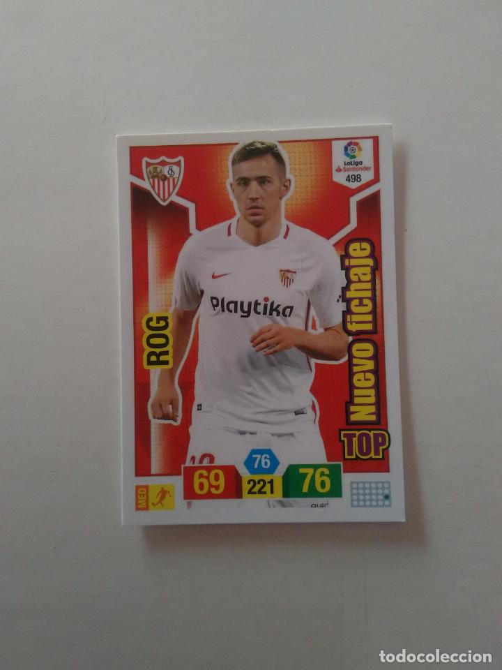 Collectionnisme sportif: 498 ROG SEVILLA TOP NUEVO FICHAJE CROMO ADRENALYN LIGA FUTBOL PANINI 2018-2019 18-19