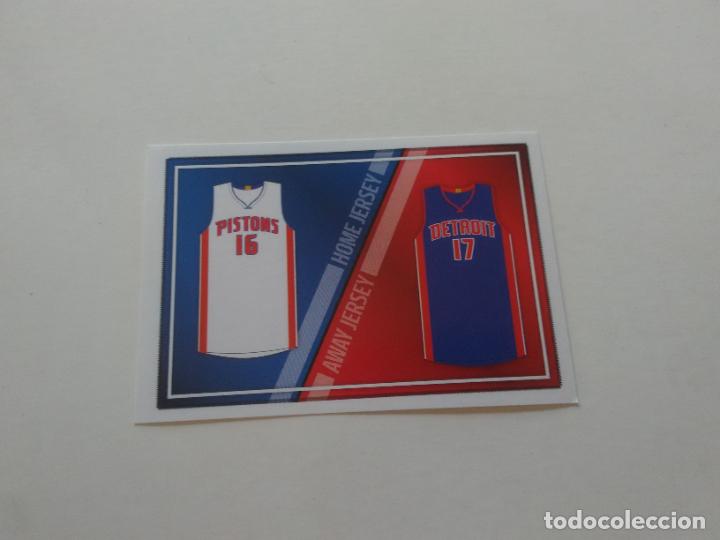 Coleccionismo deportivo: 104 JERSEY CAMISETA DETROIT PISTONS CROMO STICKER PANINI NBA BALONCESTO BASKET 2016-2017 16-17