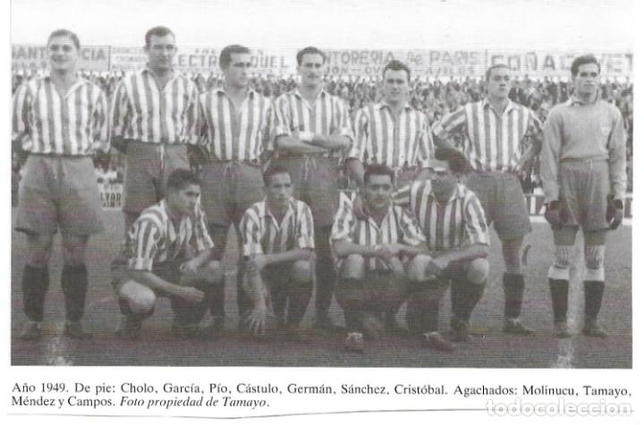 Coleccionismo deportivo: REAL SPORTING DE GIJ&Oacute;N: Recorte de un equipo de 1949