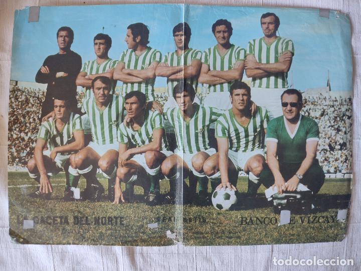 Sammelleidenschaft Sport: REAL BETIS - LA GACETA DEL NORTE - BANCO DE VIZCAYA - 49x34