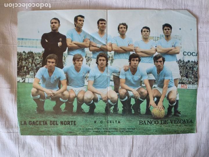 Sammelleidenschaft Sport: R. C. CELTA - LA GACETA DEL NORTE - BANCO DE VIZCAYA 49x34