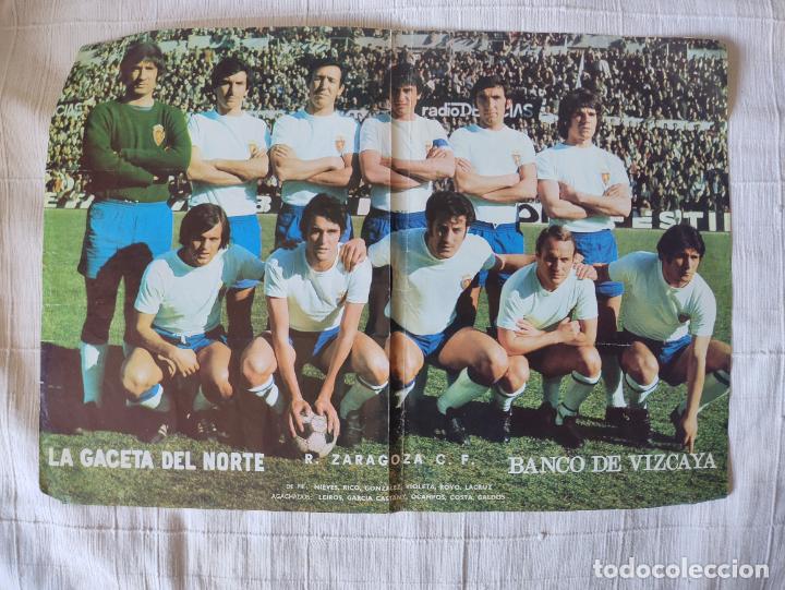 Coleccionismo deportivo: R. ZARAGOZA C. F. - LA GACETA DEL NORTE - BANCO DE VIZCAYA 49x34